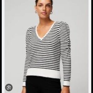 White House Black Market puff sleeve sweater